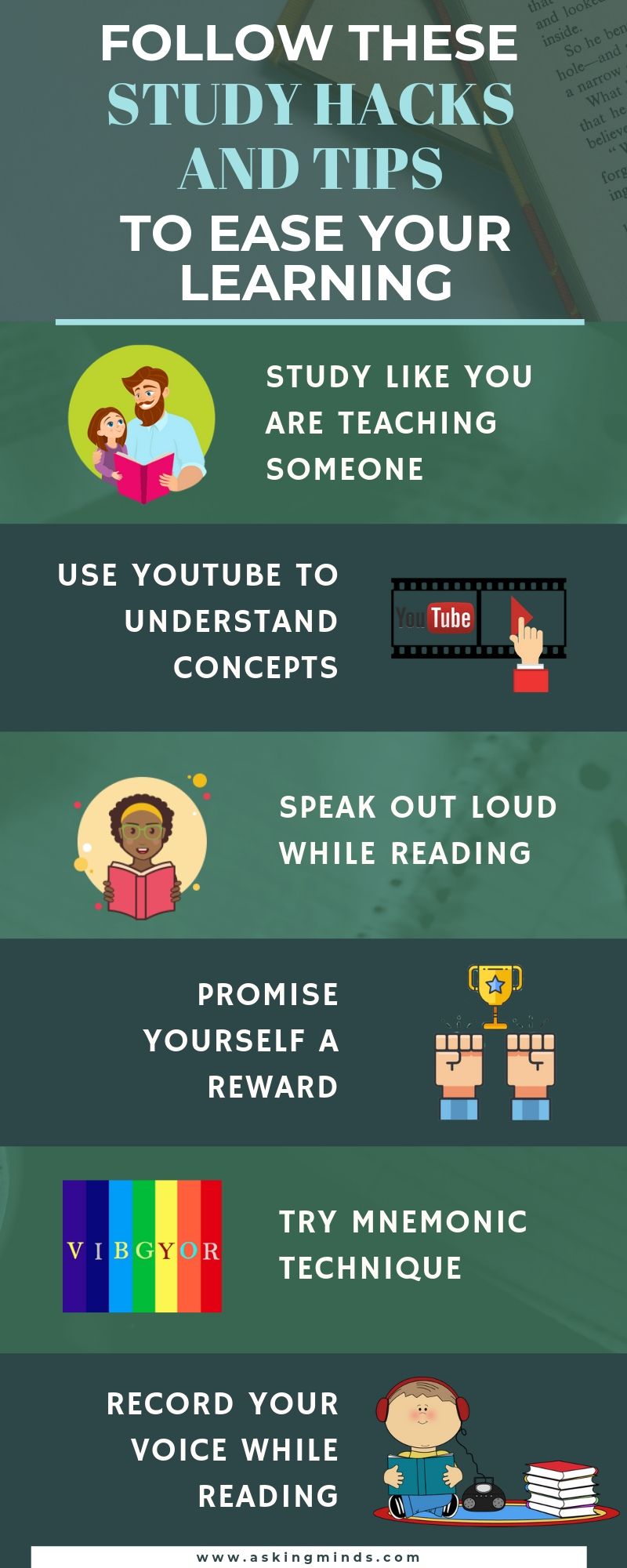 Follow these study hacks and tips to ease your learning